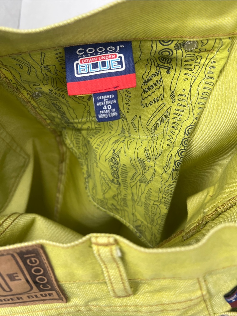 COOGI Men’s Lime Green jeans 40x34 - Picture 9 of 10